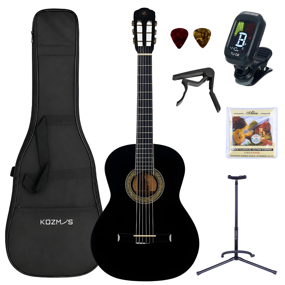 Barcelona LC 3900 BK Siyah Klasik Gitar Seti